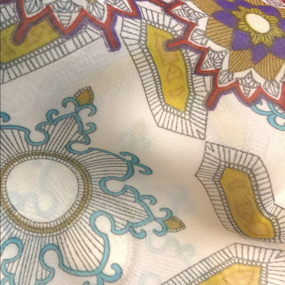 🌟HOST PICK🌟 🦋NWOT SAPPHIRE SILHOU Multicolor Blouse - Picture 7 of 8